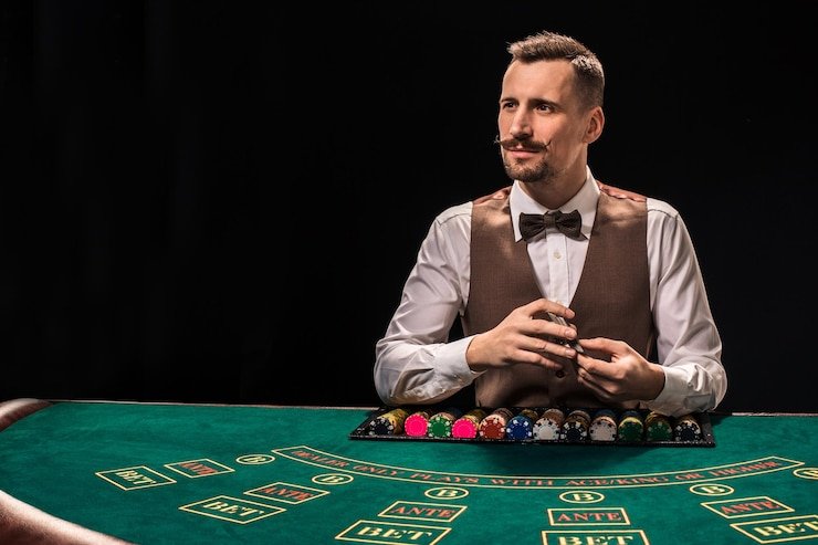 European Roulette table layout on atom slot live-dealer studio